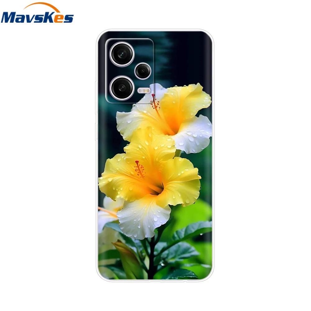 For Redmi Note 12 Pro Case Note12 Pro Cover Printed Silicone Phone Cover for Coque Xiaomi Redmi Note 12 Pro 5G Phone Case Funda