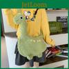 Cartoon Dinosaur Plush Bag For Girls Soft Toy Shoulder Wallet With Zipper Closure