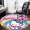Hello Kitty Rainbow Office Round Area Rug,  Under Office Chairs Bedroom Living Room Home Decor a0908131