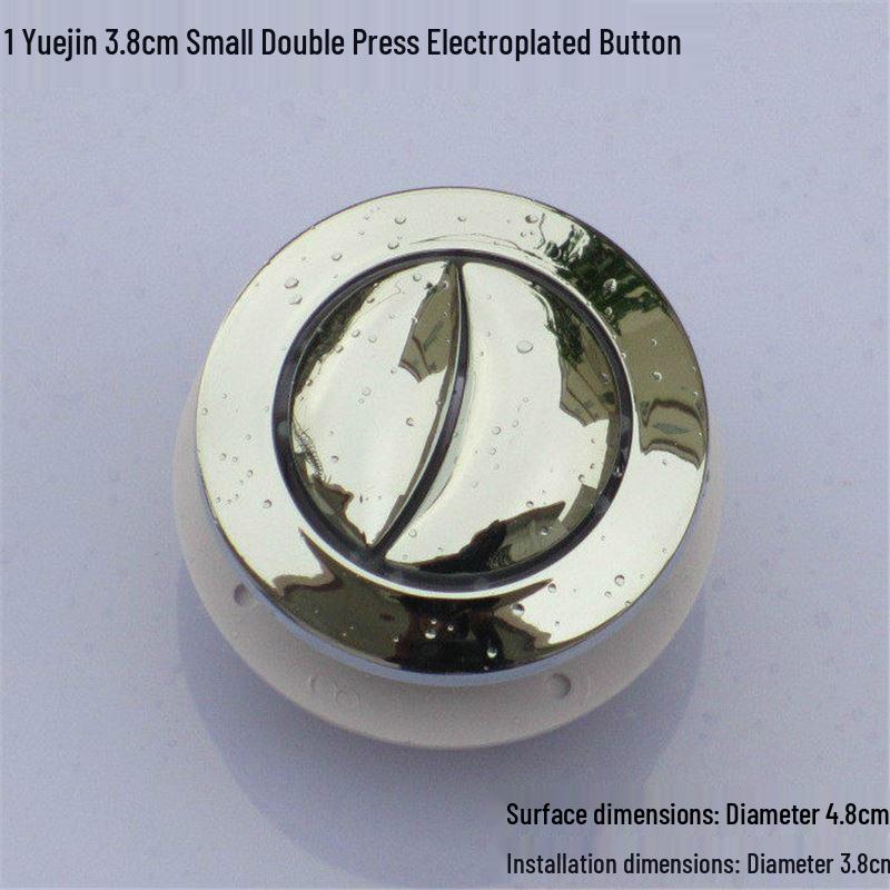 Dual-Press Toilet Tank Buttons: Round, Oval, Triangle, Square, Rectangular