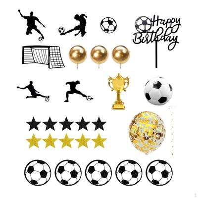 Décorations de gâteaux de football pour hommes, pour fêtes, fêtes des pères