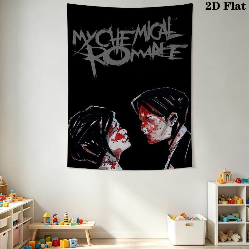 My Chemical Romance Pattern Home Decor Tapestry, Wall Hanging, Decorative RV Wall Cloth.SGT0917503