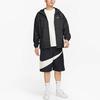 Nike Alphabet Logo Print Loose Long Sleeve Hooded Jacket Men Outerwear Black FB7805-010