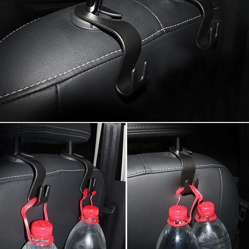 Universal Car Headrest Back Seat Hook Hanger Vehicle Organizer Holder for Stonego Handbags Purses Coats and Grocery Bag