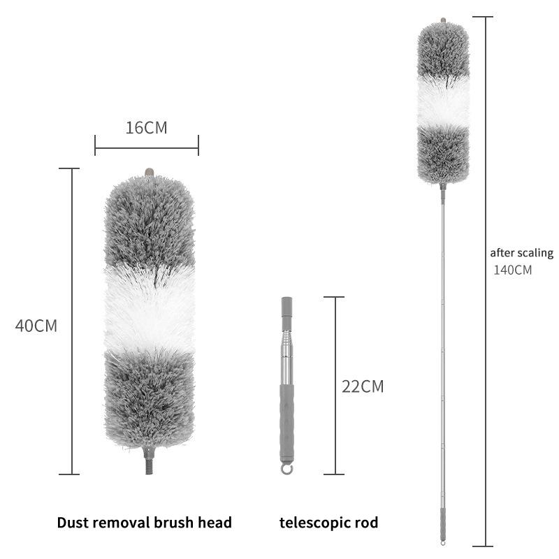 Extendable Microfiber Duster Retractable Duster Brush Household Cleaning Tools Dust Remover Brush For Dust Cleaning
