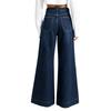 Women's Casual High Waist Wide Leg Flared Jeans