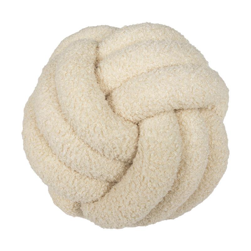 Woven Ball Pillow, Knotted Cushion with Backrest, Perfect for Sofa Decoration For Home, Bedroom Decoration