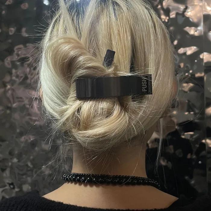NO.291 [BLACK] HAIR PIN 2-set Push Pin Clip