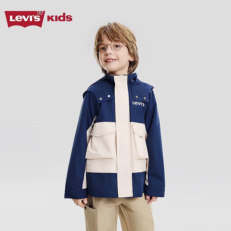 Levi's Kids' Hooded Windproof Trench Coat