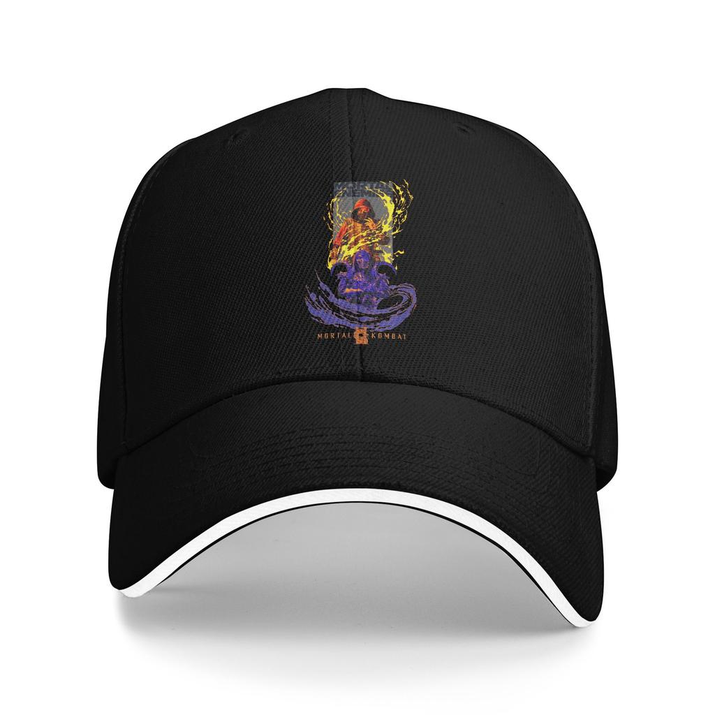 Mortal Kombat Character Baseball Cap Vintage  Sandwich Hats Unisex Adjustable Sun Cap Workouts