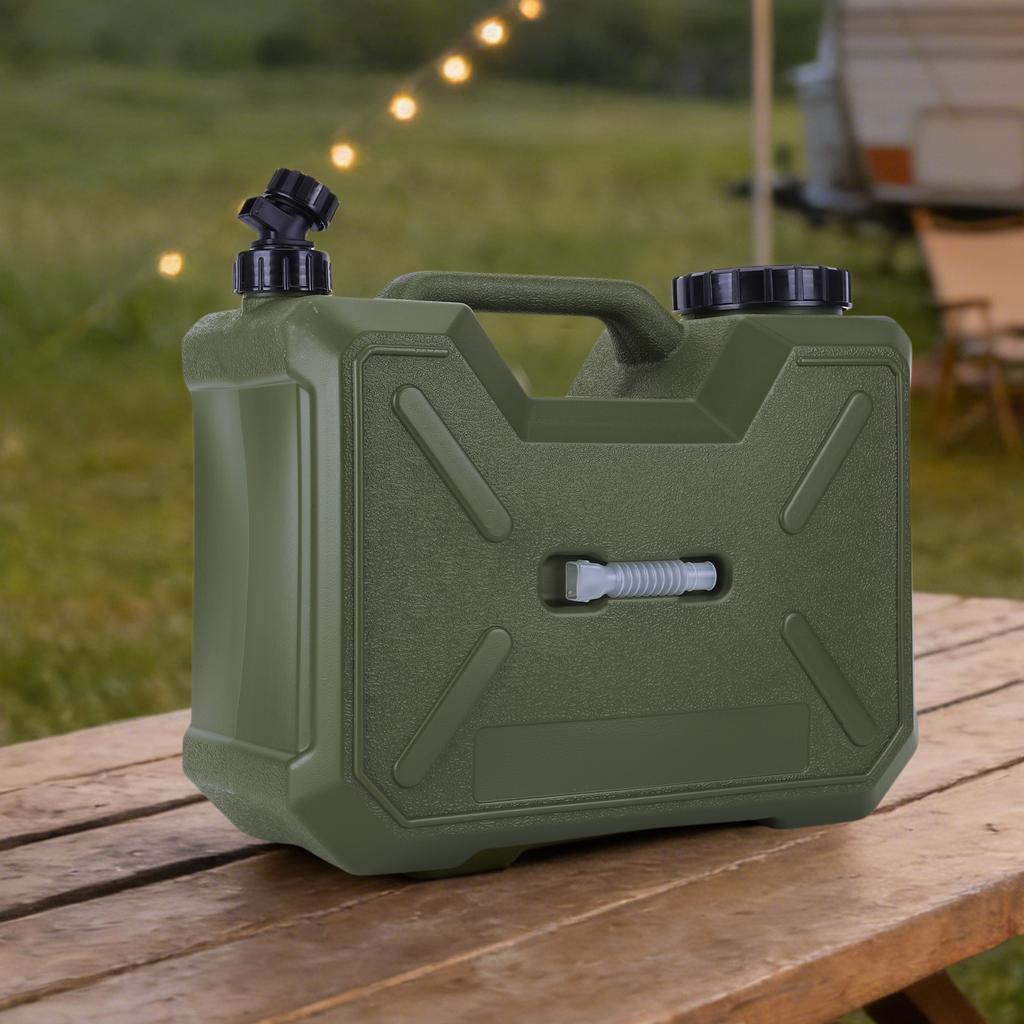 10L/12L/15L/18L/20L Emergency Water Storage Tank W/ Spigot & Hand Sanitizer Bottle Water Jug for Hiking Picnic Vehicle Outdoor