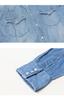Top Denim Western Shirt Long Sleeve ET2129 Medium Blue L [Edwin] Men's