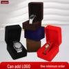 Flocking Cloth Watch Storage Box with Logo Customization