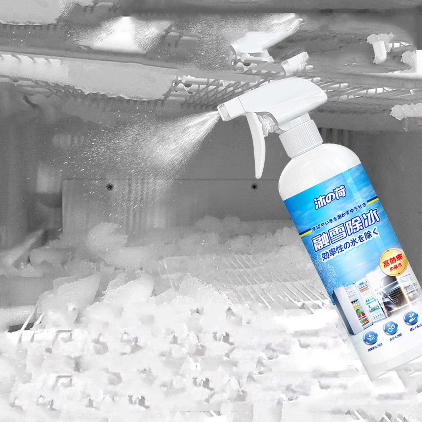 

Fridge Defroster Ice Remover Spray with Scraper Home Freezer Ice Melting Tool one size