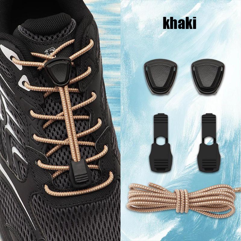 Elastische No-Tie Schnellverschluss-Schnürsenkel Automatisch für Wandern Laufen Sneaker - Ersatzzubehör für Outdoor-Schuhe