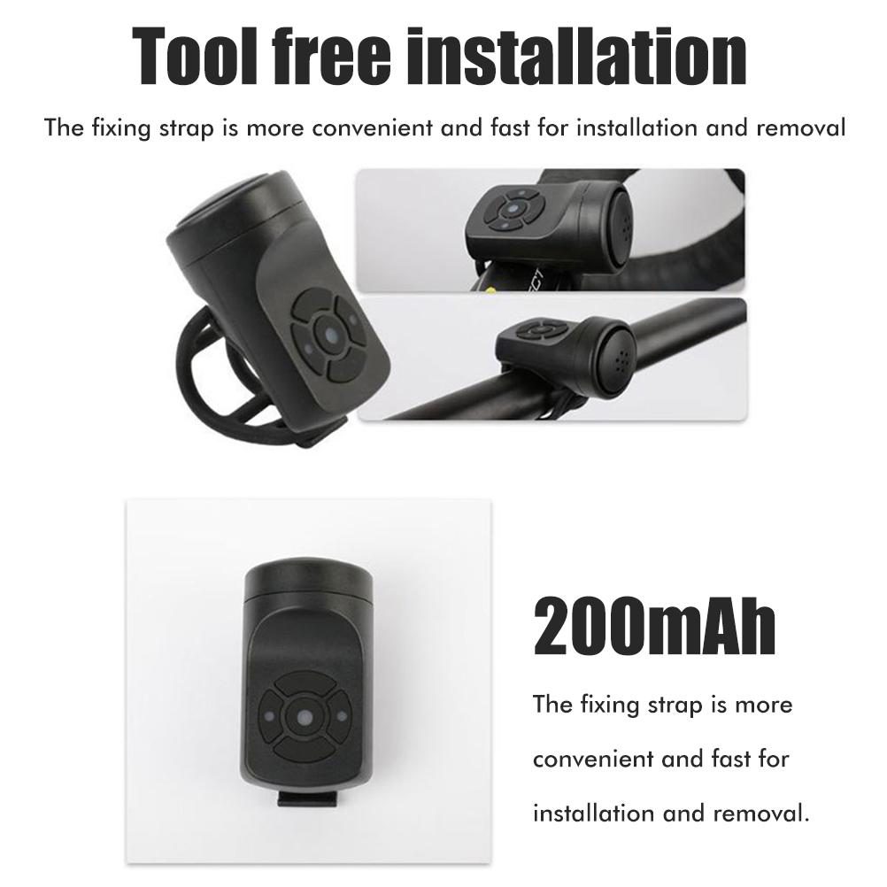 Bike Bell Cyklistické zvonky Horn Dobíjecí klaksony Voděodolné 3 zvukové režimy Bike Bells pro