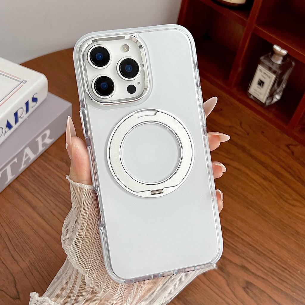 Magnetic Rotating Stand Case for iPhone 16/17 Pro Max - Anti-Fall Protective Cover