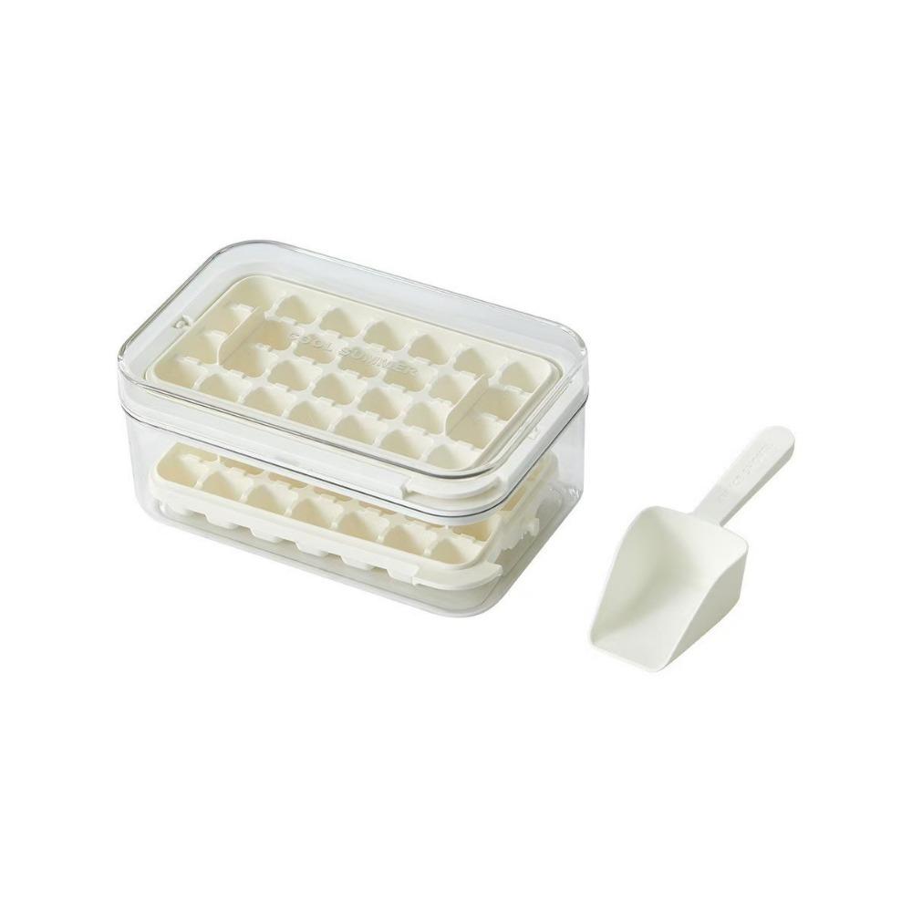 Press To Remove Ice Cube Mold 28/56 Grid Ice Mould Tray Portable Ice Maker Storage Box  Summer
