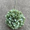1pc Simulation Single Head Green Hydrangea Plant for Outdoor Yard Garden Home Porch Decoration Holiday Party Decoration