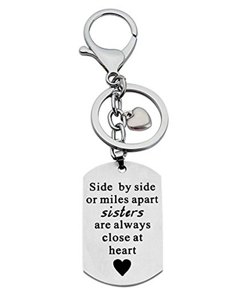 Side By Side Or Miles Apart Sisters Necklace