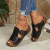 Large-sized Sandals for Summer, New Velcro Women's Shoes and Slippers