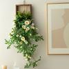 Nordic Style Simulation Plastic Daisy Realistic False Flower Vine  Home Decor
