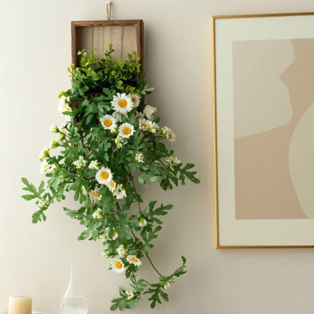 Nordic Style Simulation Plastic Daisy Realistic False Flower Vine  Home Decor