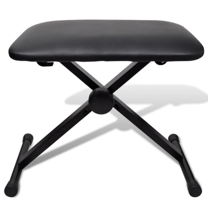 VidaXL Tabouret pliable et réglable de piano