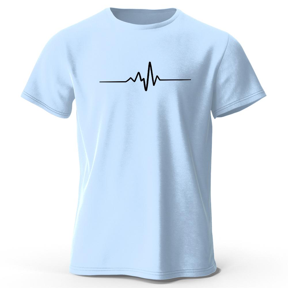 Men's Minimalist Line Art Printed T-Shirt 100% Cotton Oversized Modern Graphic Tees for Women Summer Tops Streetwear