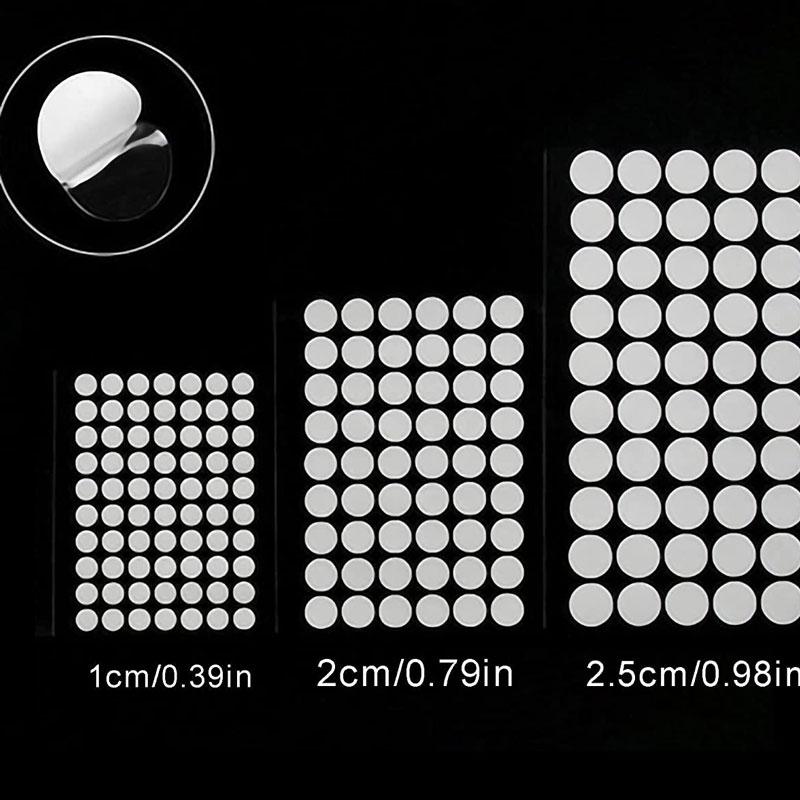50-100Pcs Double Sided Sticky Dots Tape No Trace Tape Self Adhesive Dots Stickers for Poster Festival Wall Hanging Decor 10-30MMPinstriping Tape 3