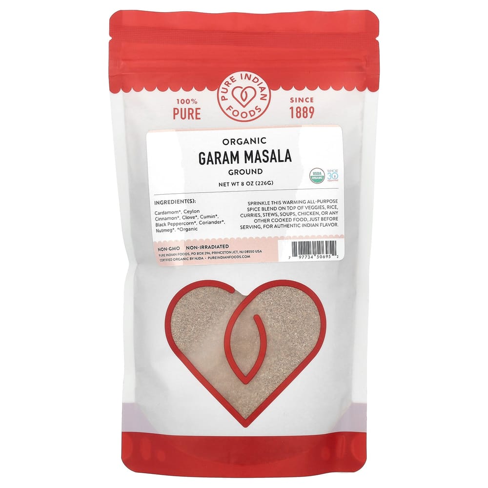 

Порошок Гарам Масала от Pure Indian Foods, 226 г (8 унций) 226g - 1 ea