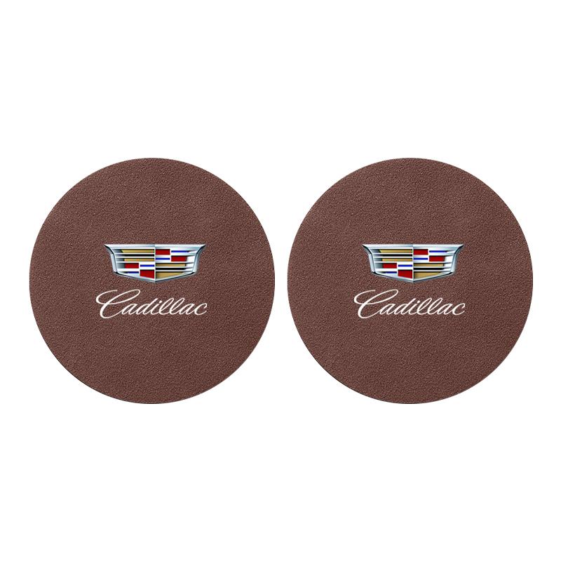 Car Water Cup Pad Non-slip Coaster Accessories For Cadillac CT5 CT6 CTS Seville ATS CT4 XTS Celestiq Ciel Escala SRX XT4 XT5 XT6 XLR ELR Elmiraj EXT