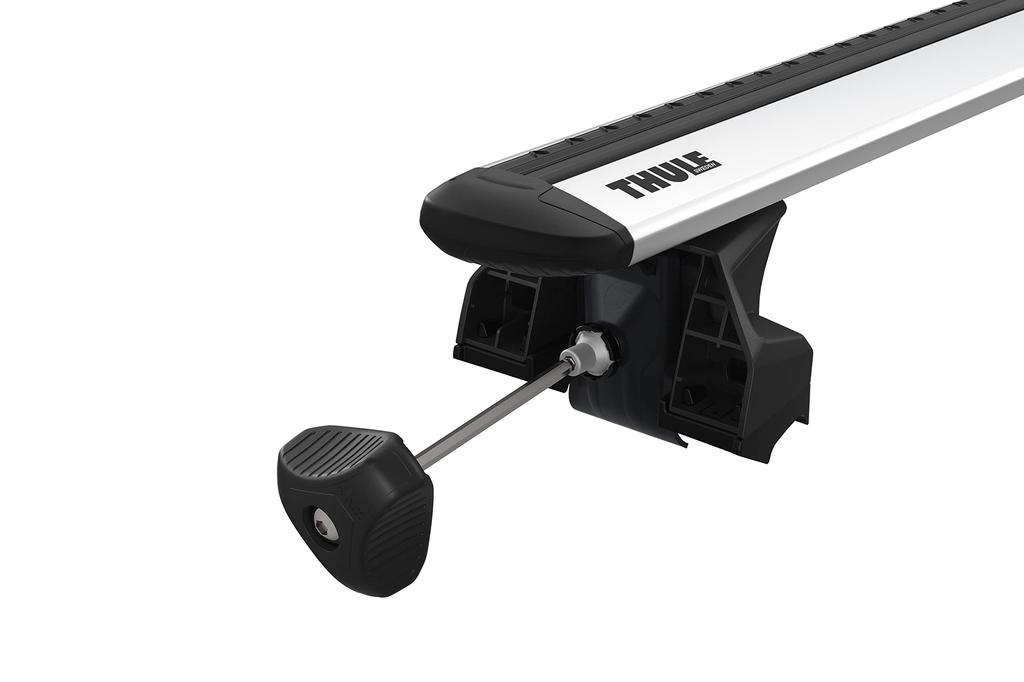 Thule Evo Flush Rail Foot 7106 Direct Roof Rail One-Key Lock (Square Wing/Evo Slide Professional Bar Compatible) 710600