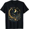 Mystic Sun and Moon Woman Mystical Flowers Aesthetic T Shirt