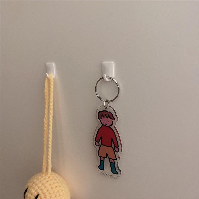 10 Pièces Mini Petits Crochets Multi-usages Adhésif Fort Accrocher Clés Collier Décorations Petits Crochets Produits Ménagers