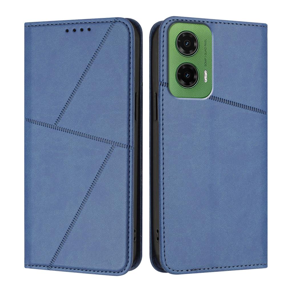 For Motorola Moto G35 5G Wallet Case Magnetic Closure Leather Flip Phone Cover with Stand