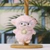 Plush Sheep Keychain With Cute Woolly Design For Bag Decor And Gift