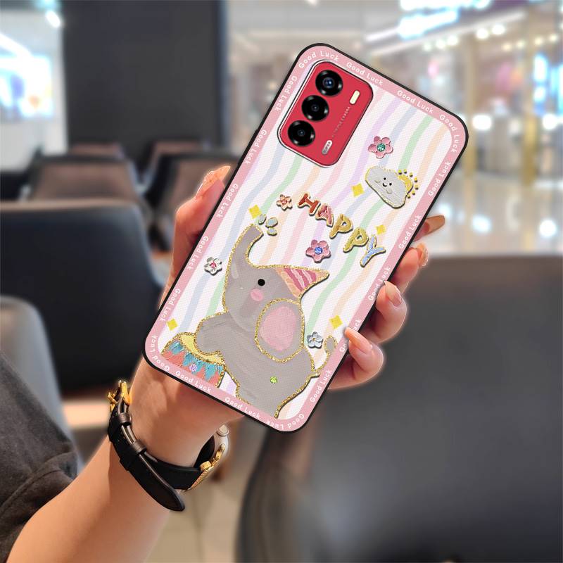 TPU Soft case Phone Case For ZTE Blade V40 Vita/A72 Phone Pouch Anti-knock Cartoon Dirt-resistant Full wrap Anti-dust
