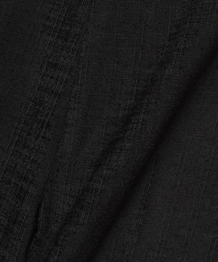 NOIRER Tweed Low-Cut Wide Slacks (Black)
