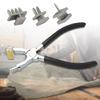 Leather Hole Punching Pliers with 1/2/4 Prong Drilling Head for Crafting Pet Collar Watch Band Harnesses Leather Craft