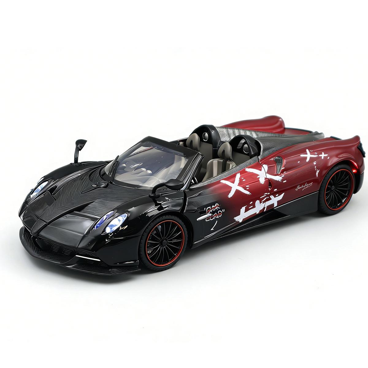 

1/24 Scale Pagani Huayra Roadster Car Model with Display Base Adult Collectible Toy Car Boy Birthday Gift чёрный