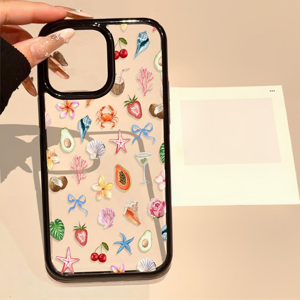Acrylic Phone Case for iPhone 11 12 13 14 Pro 12 14 16 Pro Max for Samsung A16 A36 A56 S24 FE High-quality Painted Anti-fall Mobile Phone Case