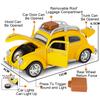 1:32 Scale T1 Beetle Miniature Model Alloy Diecast Toys Car Doors Opened Sound Light Pull Back Vehices Children's Birthday Gifts