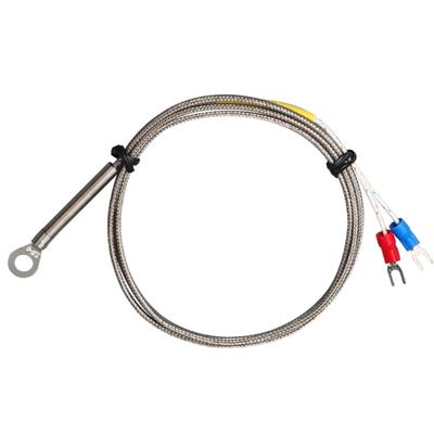 K-Typ Thermoelement Temperatursensoren 4mm Loch Thermischer Widerstand Hochtemperatursonde Schnelle Reaktion 1/2/3/4/5M Draht