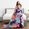Alien Stage Anime Blanket Flannel Mizi Sua Till Ivan Hyuna Luka Lightweight Throw Blanket for Airplane Travel Bed Rug