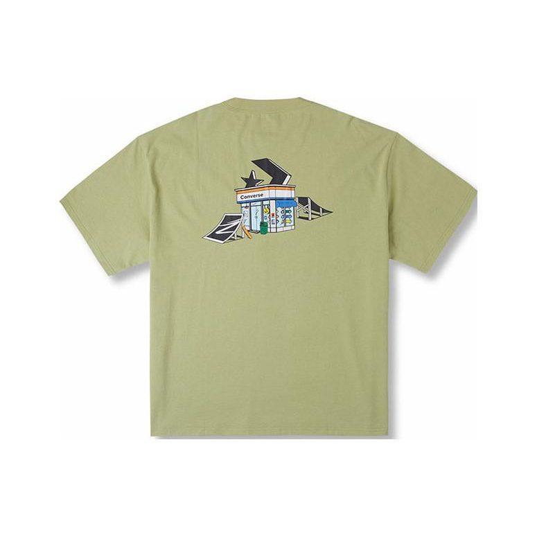 Converse T Shirt Men's Yellow Green 10026165-A02