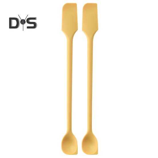 Dwustronna silikonowa szpatułka Cienka skrobaczka do słoików Małe skrobki do makijażu Mini skrobak i rozprowadzacz do żywności do dżemów pieczenia gotowania