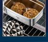 316 Stainless Steel Food Grade Microwave Bento Box for Office Lunch and Fresh Fruit Storage