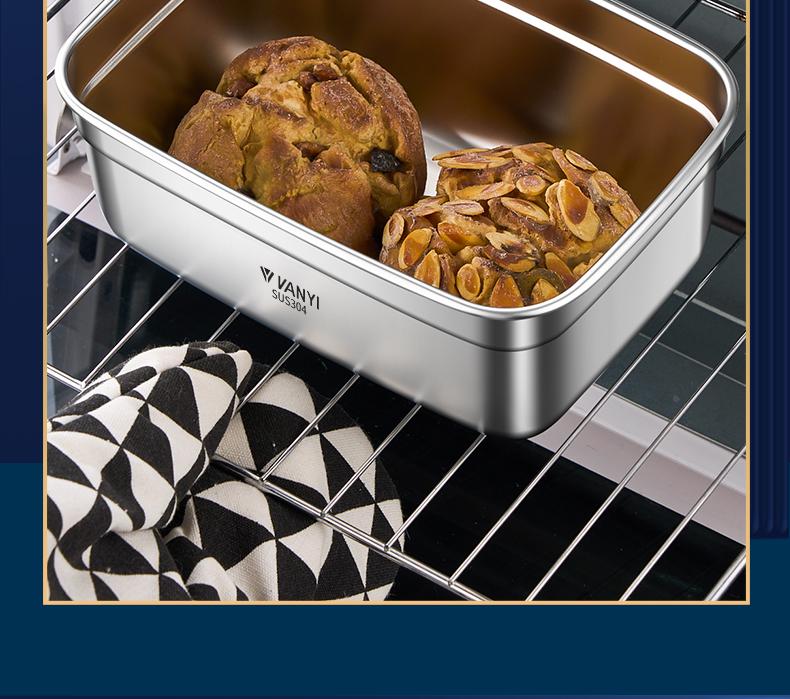 316 Stainless Steel Food Grade Microwave Bento Box for Office Lunch and Fresh Fruit Storage
