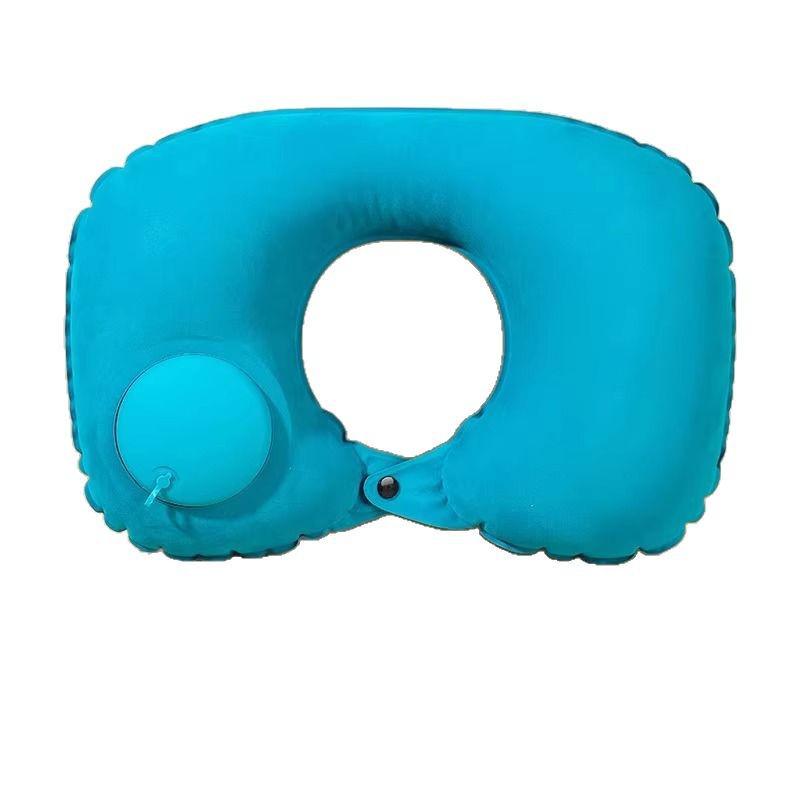 Portable U-Shaped Inflatable Travel Pillow for Neck and Cervical Spine Support